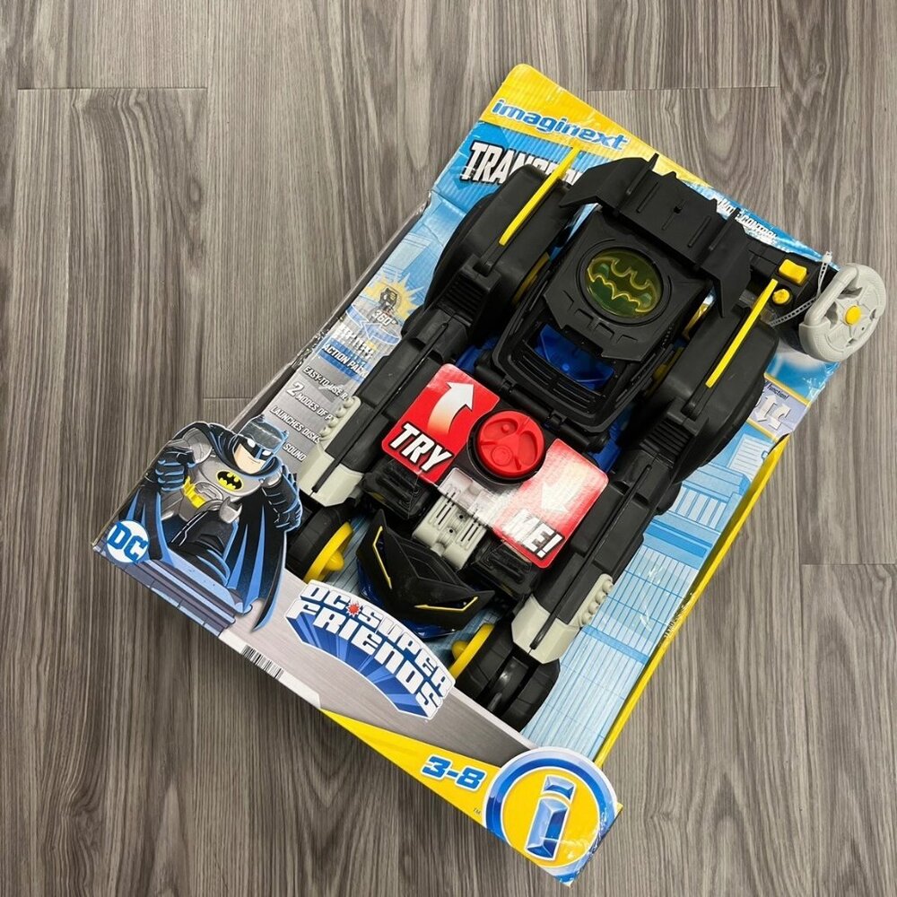 Imaginext Batman DC Super Friends Transforms Batmobile Car Toy NEW